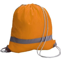 Reflective Backpack Rucksack In Orange