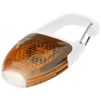 Reflector Carabiner Key Light In White Solid-Orange