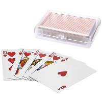 Reno Card Game In Case In Clear Transparent Red