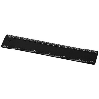Renzo 15 Cm Plastic Ruler In Black Solid