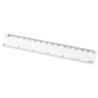 Renzo 15 Cm Plastic Ruler In White Solid