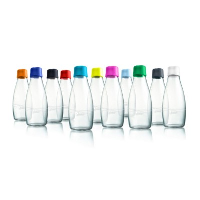 Retap Re-Usable Glass Bottle 08 With Plastic Lid