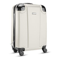 Retro Abs Cabin Luggage In Beige