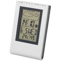 Rimini Desk Weather Station In Silver