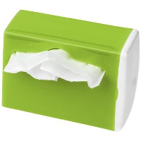 Roadtrip Waste Bag Dispenser In White Solid-Lime Green