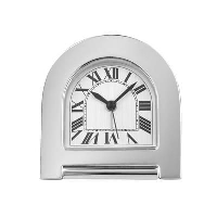 Rome Alarm Clock In Silver Chrome