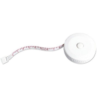 Round Abs Plastic Tape Measure In White