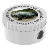 Round Pencil Sharpener In White