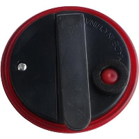 Round Safety Lamp With Clip In Red