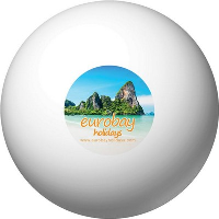 Round Stress Ball In White