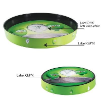 Round Tray Raised Edge Large