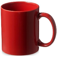 Santos Ceramic Pottery Mug In Red