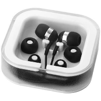 Sargas Earbuds With Microphone In Black Solid