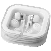 Sargas Earbuds With Microphone In White Solid