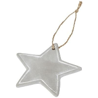 Seasonal Star Ornament In Grey