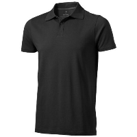 Seller Short Sleeve Polo In Anthracite Grey
