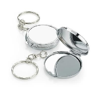 Silver Chrome Mirror Keyring
