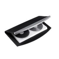 Silver-Line Cd Case Bag In Black - Silver