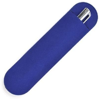 Single Velveteen Pen Pouch In Blue