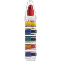 Six Wax Crayons In Container