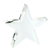 Small Optical Crystal Star Paperweight