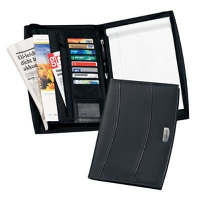 Solutions A4 Zip Leather Conference Folder