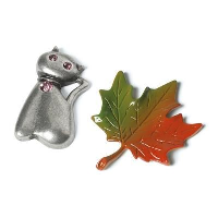 Spin Cast Pin Badge