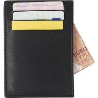 Split Leather Rfid Anti Skimming Credit Card Wall