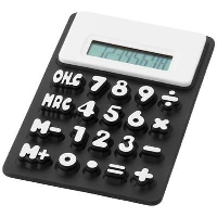 Splitz Flexible Calculator In Black Solid