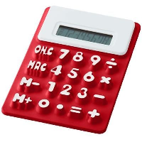 Splitz Flexible Calculator In Red