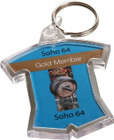 Sports Kit Shape Plastic Keyring