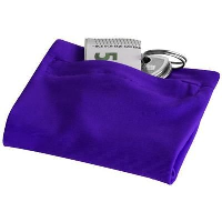 Squat Wrist Band With Zipper In Purple