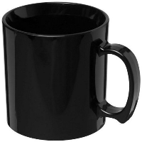 Standard 300 Ml Plastic Mug In Black Solid