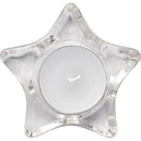 Star-Shaped Glass Candle Holder