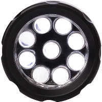 Steel Torch With 9 Led Lights In Black