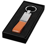 Strap Keyring Chain In Orange-Silver