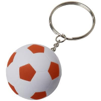 Striker Football Keyring Chain In White Solid-Orange