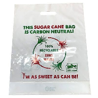 Sugar Cane Carrier Bag In White