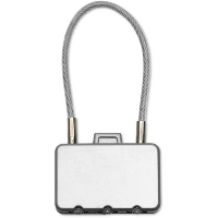 Suitcase Travel Padlock In Silver