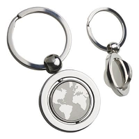 Swivel Globe Keyring