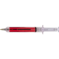 Syringe Ball Pen With Red Liquid