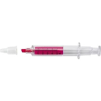 Syringe Text Marker In Pink