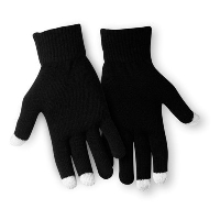 Tactile Gloves For Smartphones In Black