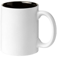 Taika 360 Ml Ceramic Pottery Mug In Black Solid
