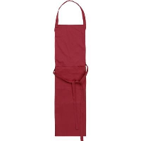 Tetron Cotton Apron In Burgundy