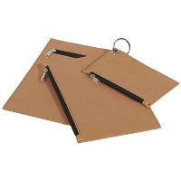 Three Pu Clutches With Zippers