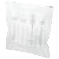 Tokyo Airline Approved Travel Bottle Set In Clear Transparent