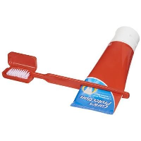 Toothbrush With Cap Slit In Red