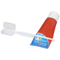 Toothbrush With Cap Slit In White