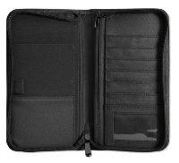 Travel Wallet With Zip In Black